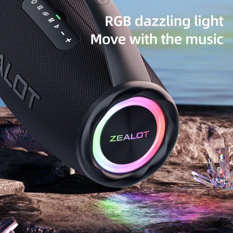 Zealot S97 80W Outdoor Portable RGB Light Bluetooth Speaker(Camouflage) - Waterproof Speaker by ZEALOT | Online Shopping South Africa | PMC Jewellery | Buy Now Pay Later Mobicred