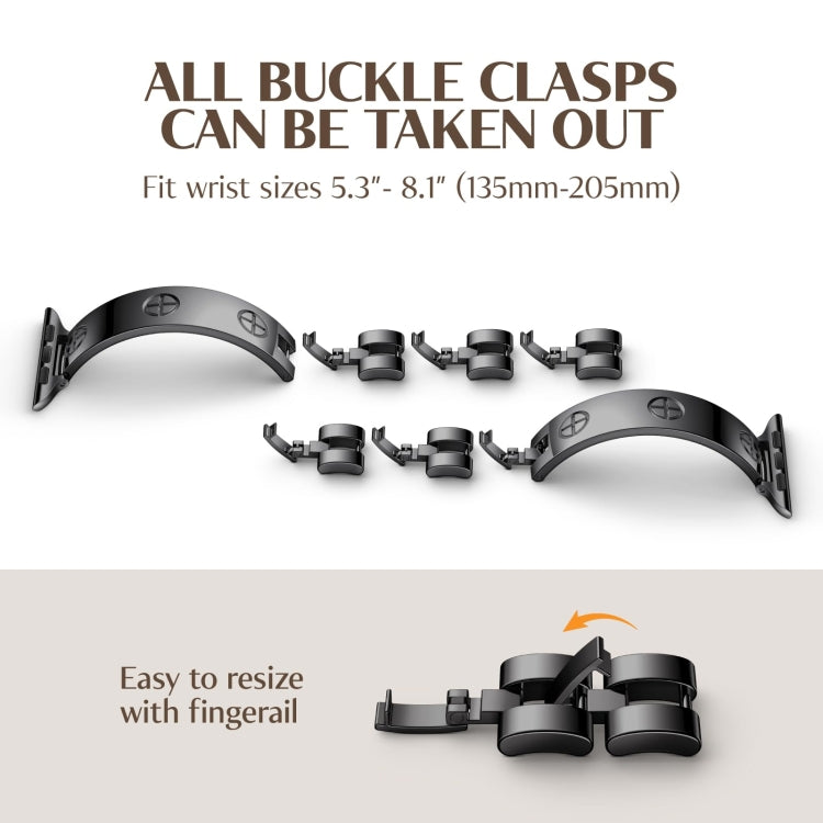 For Apple Watch Series 9 45mm Cross Bracelet Stainless Steel Watch Band(Rose Gold) - free shipping - PMC TechLife - Order now!