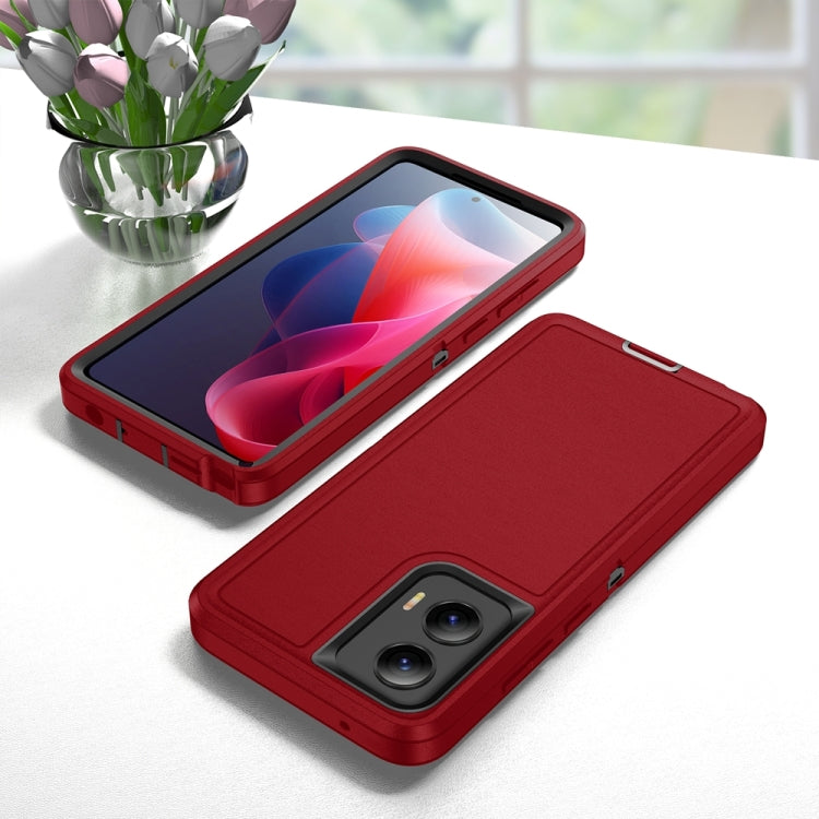 For Motorola Moto G Stylus 5G 2024 Life Waterproof Rugged PC + Silicone Phone Case(Red + Black) - Motorola Cases by PMC Jewellery | Online Shopping South Africa | PMC Jewellery | Buy Now Pay Later Mobicred