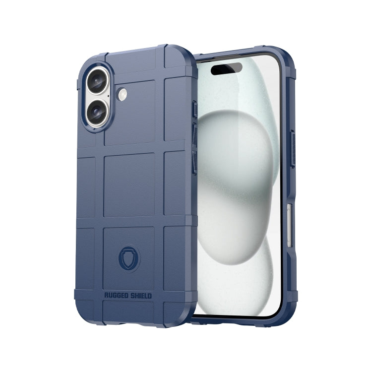 For iPhone 16 Plus Full Coverage Shockproof TPU Phone Case(Blue) - iPhone 16 Plus Cases by PMC Jewellery | Online Shopping South Africa | PMC Jewellery | Buy Now Pay Later Mobicred