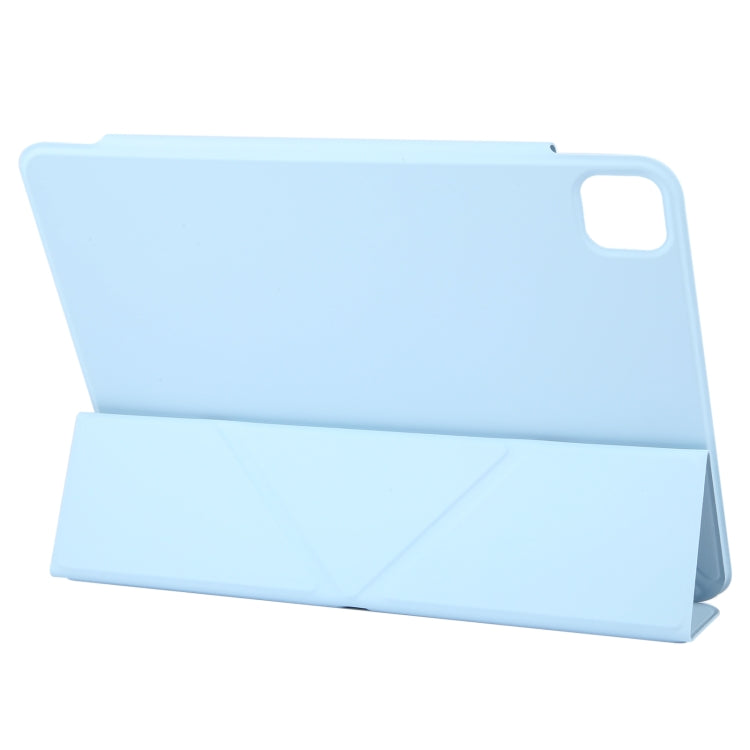 For iPad Pro 13 2024 Y-Shape Double-sided Clip Magnetic Smart Tablet Case(Blue) - iPad Pro 13 2024 Cases by PMC Jewellery | Online Shopping South Africa | PMC Jewellery | Buy Now Pay Later Mobicred