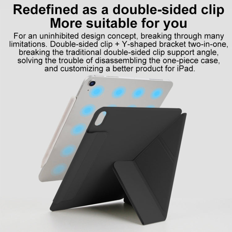 For iPad Pro 13 2024 Y-Shape Double-sided Clip Magnetic Smart Tablet Case(Blue) - iPad Pro 13 2024 Cases by PMC TechLife | Online Shopping South Africa | PMC TechLife | Buy Now Pay Later Mobicred