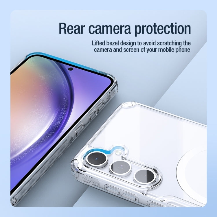 For Samsung Galaxy A55 NILLKIN Ultra Clear Magnetic PC + TPU Phone Case(Transparent) - Galaxy Phone Cases by NILLKIN | Online Shopping South Africa | PMC Jewellery | Buy Now Pay Later Mobicred