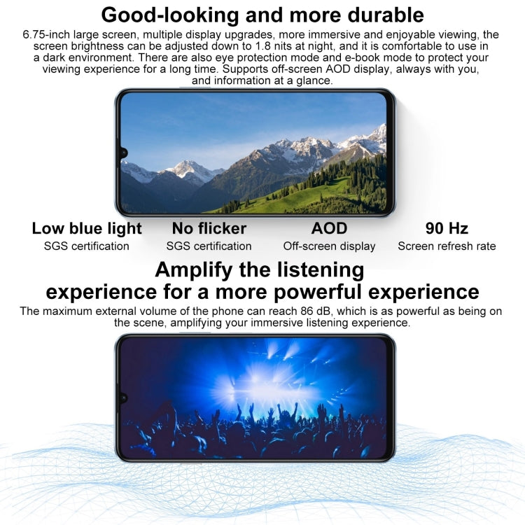 HUAWEI Enjoy 70S, 8GB+128GB, Side Fingerprint Identification, 6.75 inch HarmonyOS 4.2 Octa Core 2.4GHz, Network: 4G, Not Support Google Play(Black) - free shipping - PMC Jewellery - Order now!