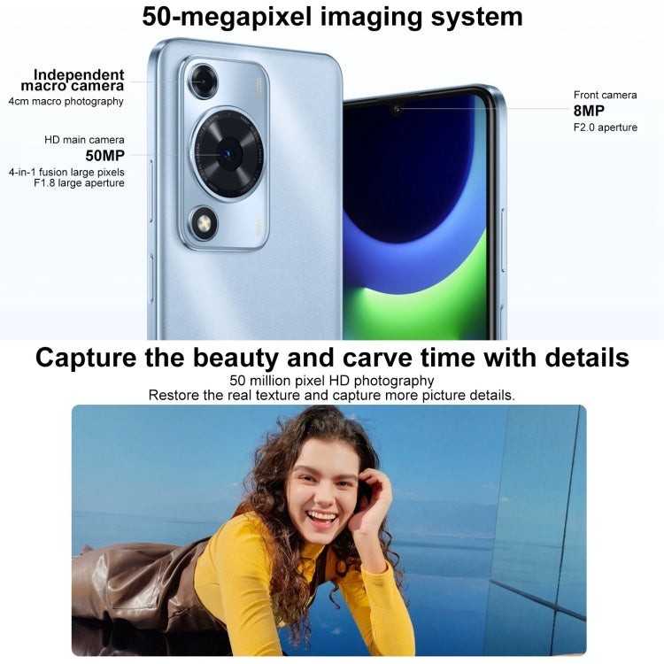 HUAWEI Enjoy 70S, 8GB+256GB, Side Fingerprint Identification, 6.75 inch HarmonyOS 4.2 Octa Core 2.4GHz, Network: 4G, Not Support Google Play(Blue) - free shipping - PMC Jewellery - Order now!