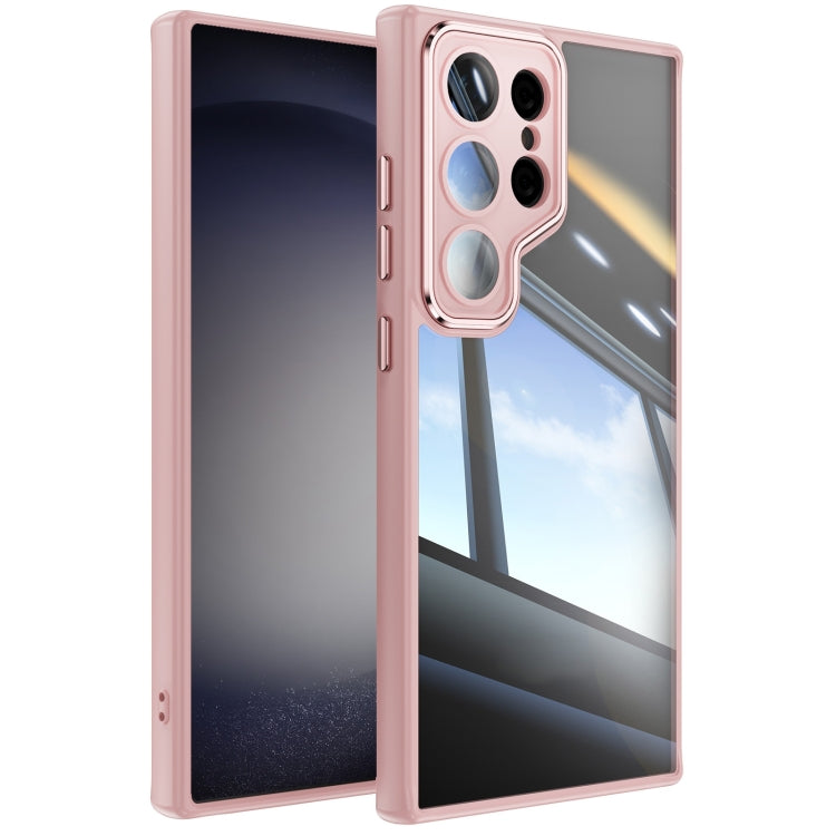 For Samsung Galaxy S25 Ultra 5G Acrylic Hybrid TPU Armor Shockproof Phone Case(Pink) - Galaxy S25 Ultra 5G Cases by PMC Jewellery | Online Shopping South Africa | PMC Jewellery | Buy Now Pay Later Mobicred