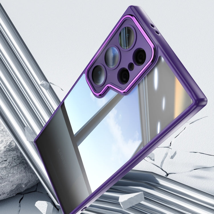 For Samsung Galaxy S25 Ultra 5G Acrylic Hybrid TPU Armor Shockproof Phone Case(Purple) - Galaxy S25 Ultra 5G Cases by PMC Jewellery | Online Shopping South Africa | PMC Jewellery | Buy Now Pay Later Mobicred