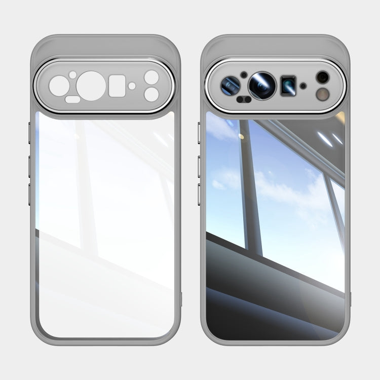 For Google Pixel 9 Acrylic Hybrid TPU Armor Shockproof Phone Case(Grey) - free shipping - PMC TechLife - Order now!