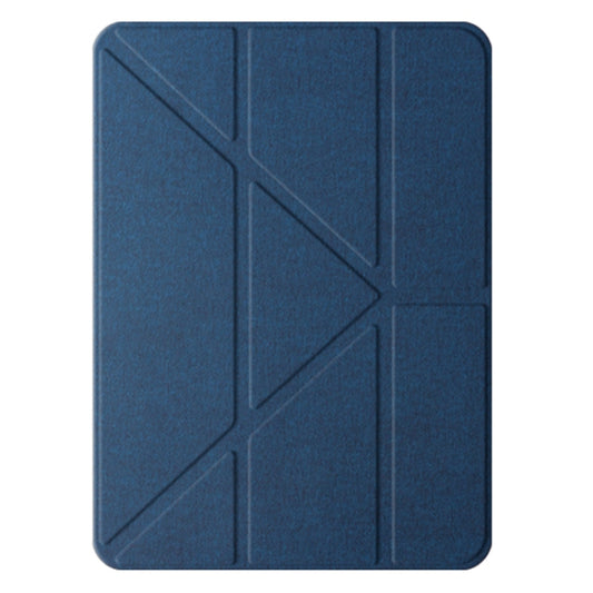 For iPad Pro 11 2024 Mutural Multi-fold Smart Leather Tablet Case(Blue) - iPad Pro 11 2024 Cases by Mutural | Online Shopping South Africa | PMC Jewellery | Buy Now Pay Later Mobicred