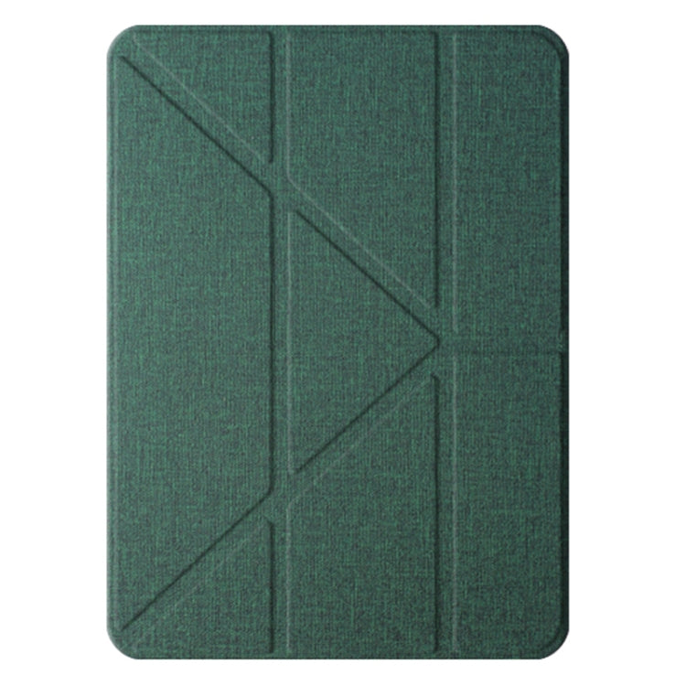 For iPad Air 13 2024 Mutural Multi-fold Smart Leather Tablet Case(Green) - iPad Air 13 2024 Cases by Mutural | Online Shopping South Africa | PMC Jewellery | Buy Now Pay Later Mobicred