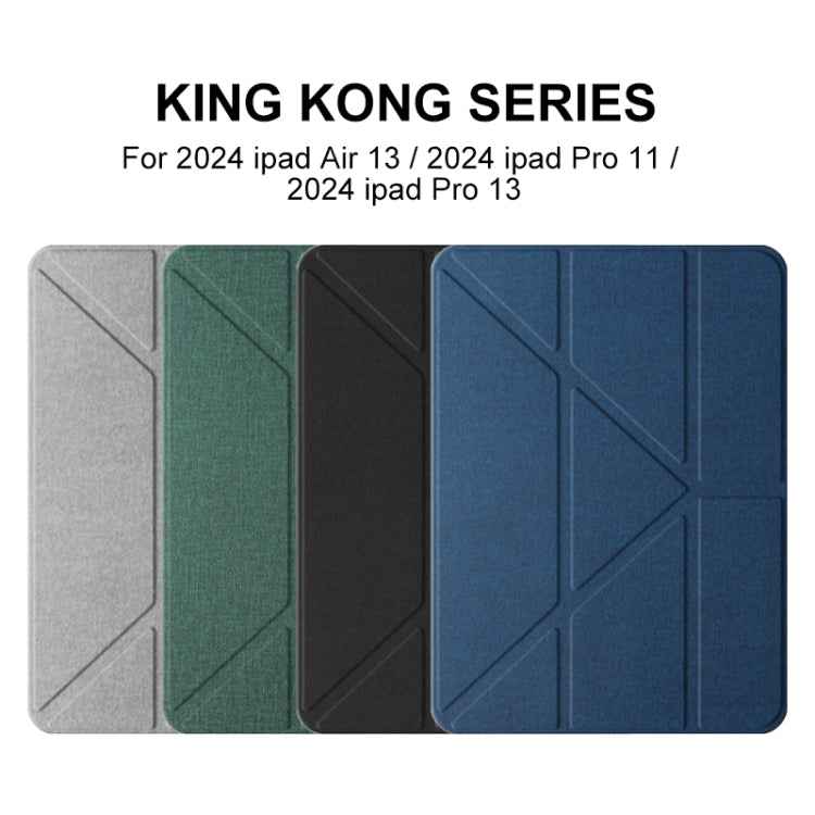 For iPad Pro 13 2024 Mutural Multi-fold Smart Leather Tablet Case(Grey) - free shipping - PMC TechLife - Order now!