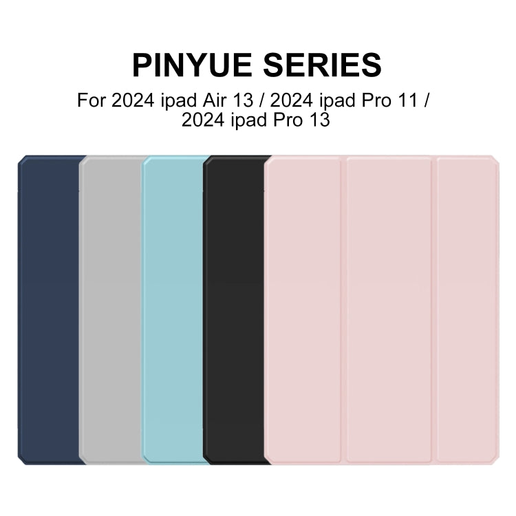 For iPad Pro 11 2024 Mutural Pinyue Series Smart Leather Tablet Case(Sky Blue) - free shipping - PMC TechLife - Order now!