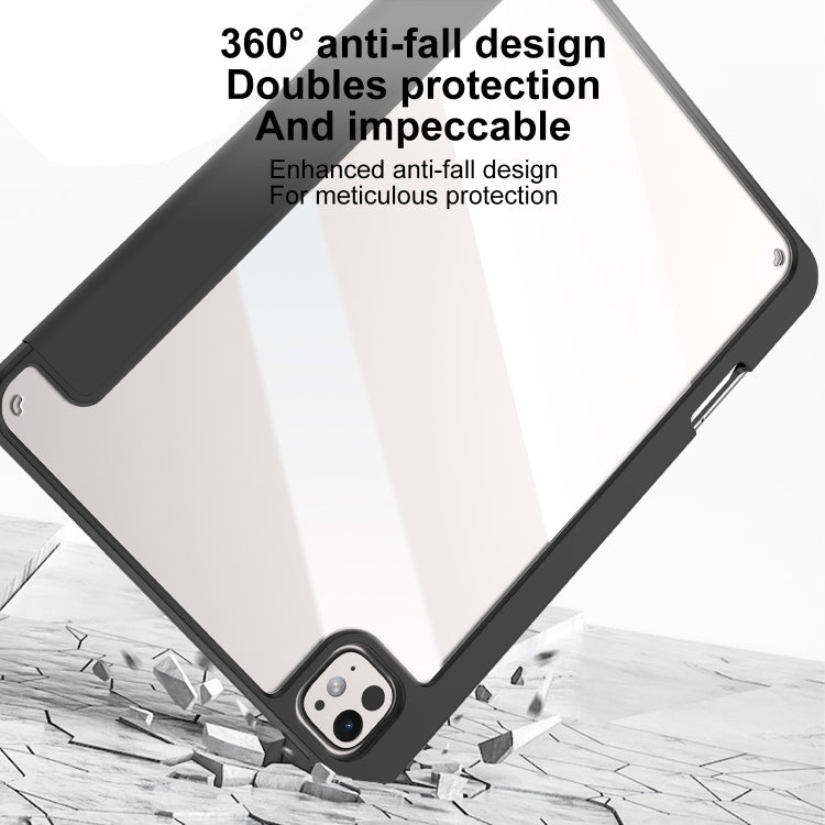 For iPad Pro 13 2024 Mutural Pinyue Series Smart Leather Tablet Case(Black) - free shipping - PMC TechLife - Order now!