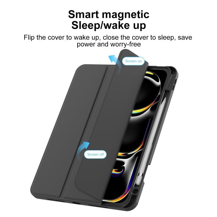 For iPad Pro 13 2024 Mutural Pinyue Series Smart Leather Tablet Case(Dark Blue) - iPad Pro 13 2024 Cases by Mutural | Online Shopping South Africa | PMC TechLife | Buy Now Pay Later Mobicred