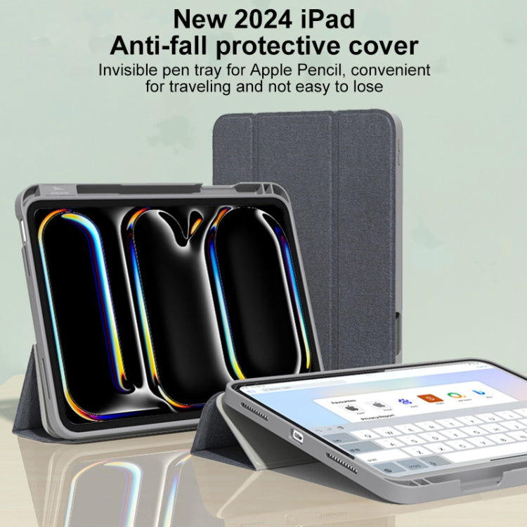 For iPad Air 11 2025 / 2024 Mutural YASHI Series Tablet Leather Smart Case(Blue) - iPad Air 11 2025 / 2024 Cases by Mutural | Online Shopping South Africa | PMC TechLife | Buy Now Pay Later Mobicred
