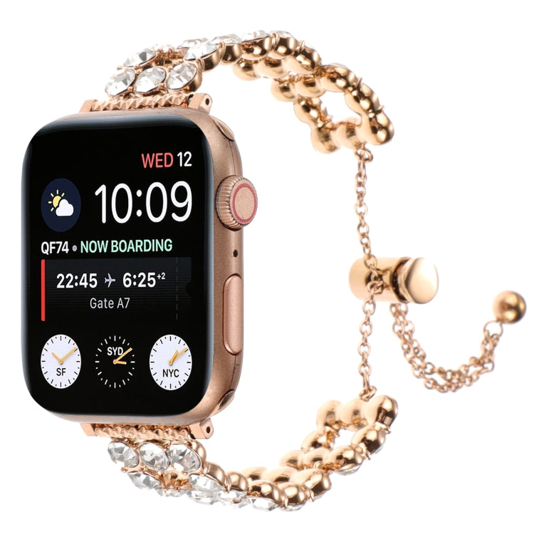 For Apple Watch Series 3 38mm Rhinestone Metal Bracelet Watch Band(Rose Gold) - free shipping - PMC TechLife - Order now!