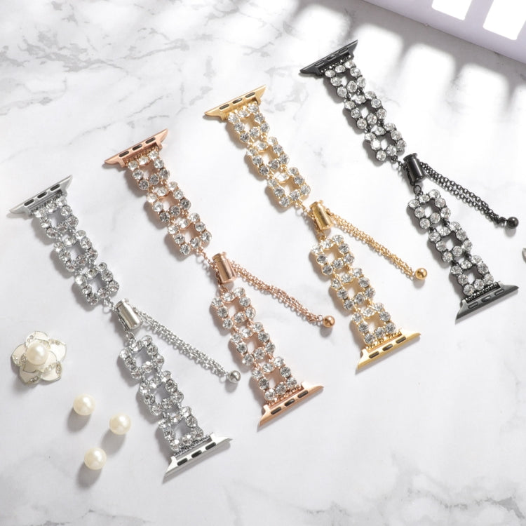 For Apple Watch Series 2 38mm Rhinestone Metal Bracelet Watch Band(Silver) - free shipping - PMC TechLife - Order now!