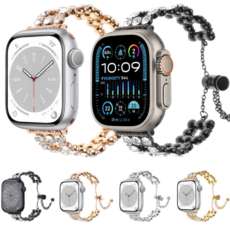 For Apple Watch Series 2 38mm Rhinestone Metal Bracelet Watch Band(Silver) - free shipping - PMC TechLife - Order now!