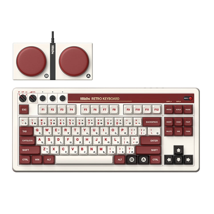 8Bitdo Retro Wireless Bluetooth Tri-Mode Mechanical Keyboard(Red) - free shipping - PMC Jewellery - Order now!