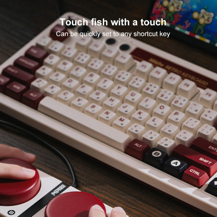 8Bitdo Retro Wireless Bluetooth Tri-Mode Mechanical Keyboard(Red) - Wired Keyboard by 8BitDo | Online Shopping South Africa | PMC Jewellery | Buy Now Pay Later Mobicred