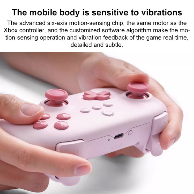 8bitdo Orion Youth Edition Wireless Bluetooth Game Controller(Pink) - Gamepads by 8BitDo | Online Shopping South Africa | PMC Jewellery | Buy Now Pay Later Mobicred