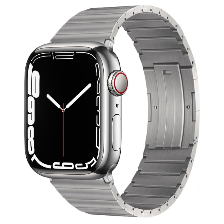For Apple Watch Series 4 40mm PG60 Single Bead Bamboo Joint Titanium Metal Watch Band(Silver) - free shipping - PMC TechLife - Order now!