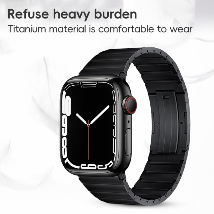 For Apple Watch Series 9 45mm PG60 Single Bead Bamboo Joint Titanium Metal Watch Band(Silver) - free shipping - PMC TechLife - Order now!
