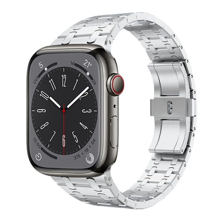 For Apple Watch Series 2 42mm PG94 Dual-link Modified Stainless Steel Watch Band(Silver) - free shipping - PMC TechLife - Order now!