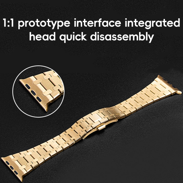 For Apple Watch Series 9 41mm PG94 Dual-link Modified Stainless Steel Watch Band(Silver) - free shipping - PMC TechLife - Order now!