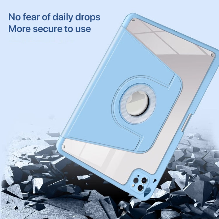 For iPad Pro 11 2024 Magnetic Split Leather Smart Tablet Case with Pen Slot(Sky Blue) - iPad Pro 11 2024 Cases by PMC TechLife | Online Shopping South Africa | PMC TechLife | Buy Now Pay Later Mobicred
