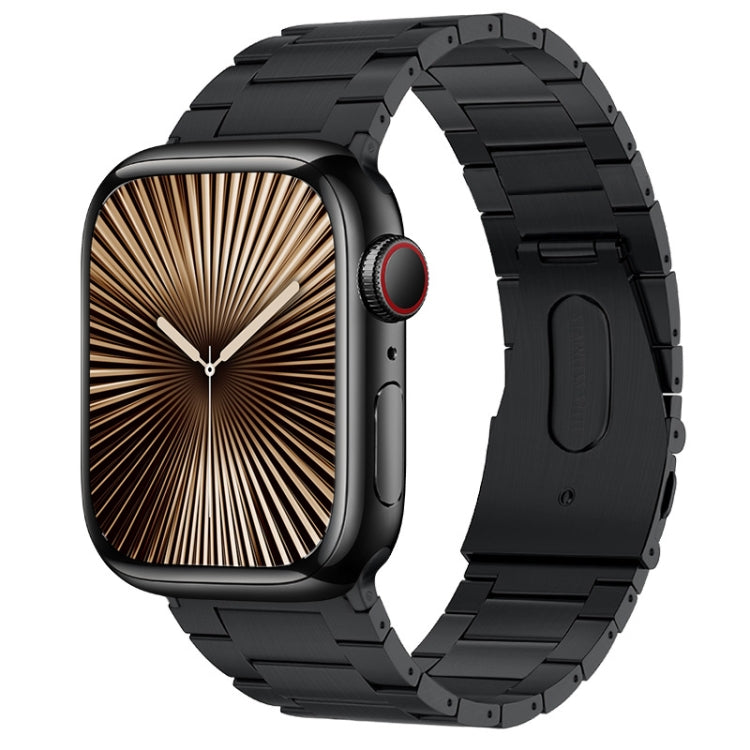 For Apple Watch Series 10 42mm PG63 Three-Bead Protrusion Titanium Metal Watch Band(Graphite Black) - free shipping - PMc TechLife - Order now!