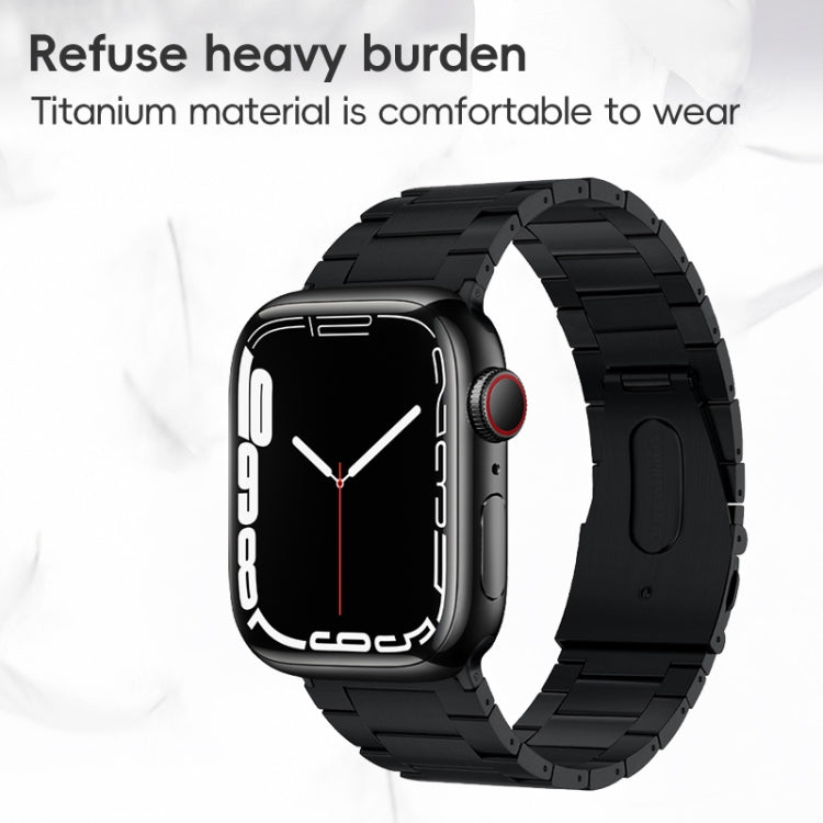For Apple Watch Series 4 44mm PG63 Three-Bead Protrusion Titanium Metal Watch Band(Silver) - free shipping - PMC TechLife - Order now!