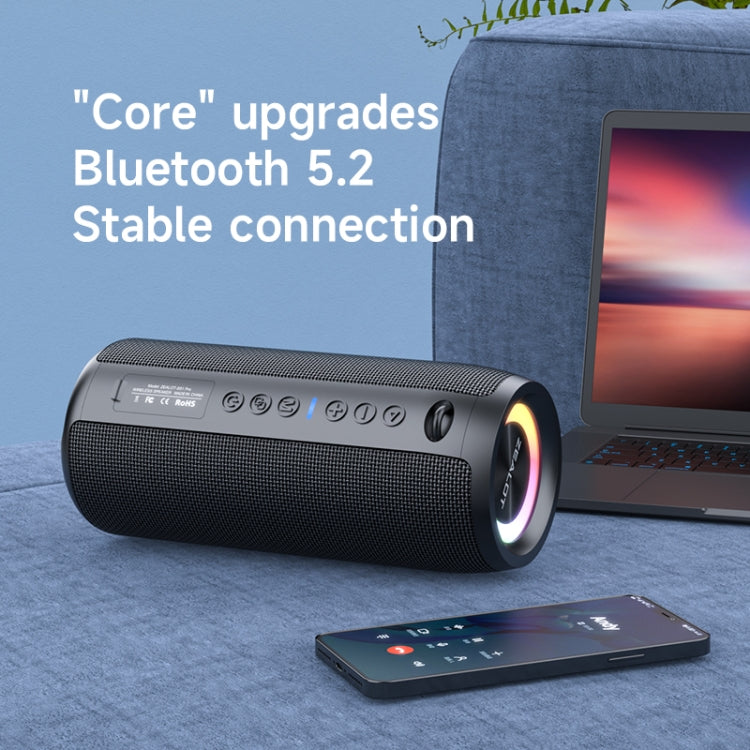 Zealot S51 Pro Shocking Bass Bluetooth Speaker with Colorful Light(Black) - free shipping - PMC Jewellery - Order now!