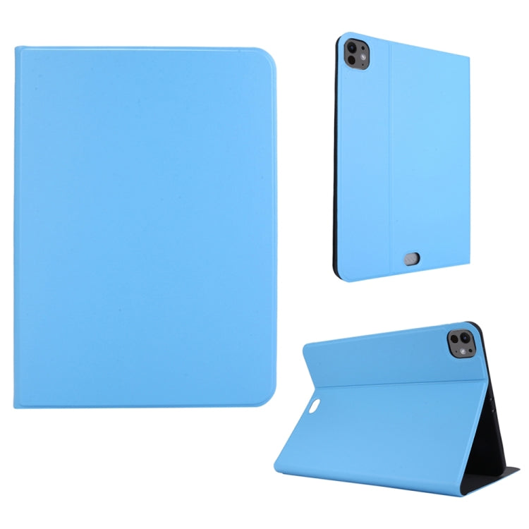 For iPad Pro 11 2024 Stretch Voltage Plain Leather Smart Tablet Case(Light Blue) - iPad Pro 11 2024 Cases by PMC Jewellery | Online Shopping South Africa | PMC Jewellery | Buy Now Pay Later Mobicred