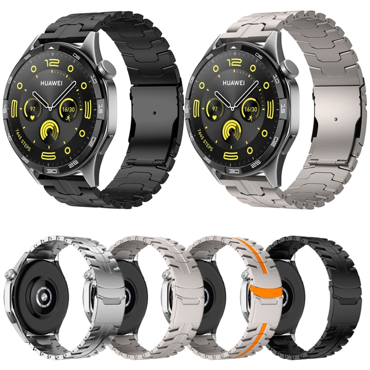 22mm Dual Safety Buckle Turtle Buckle Stainless Steel Watch Band(Silver) - free shipping - PMC TechLife - Order now!