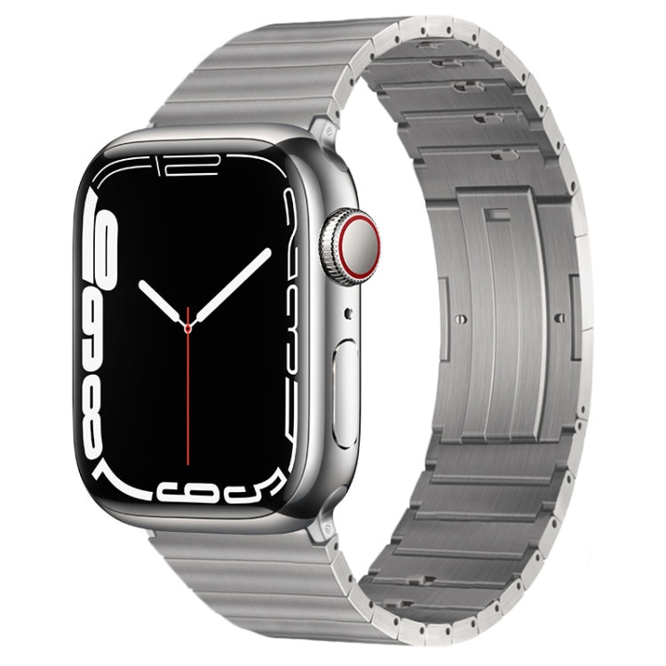 For Apple Watch Series 5 40mm PG65 Single Bead Bamboo Joint Spring Bars Titanium Metal Watch Band(Silver) - free shipping - PMc TechLife - Order now!