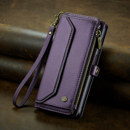 For Samsung Galaxy A25 CaseMe C36 Card Slots Zipper Wallet RFID Anti-theft Leather Phone Case(Purple) - Galaxy Phone Cases by CaseMe | Online Shopping South Africa | PMC Jewellery | Buy Now Pay Later Mobicred