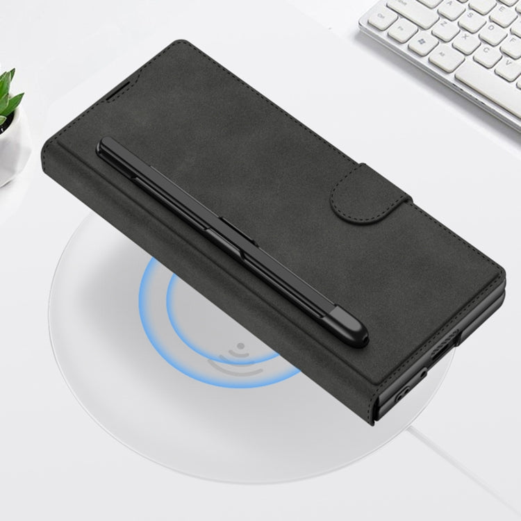 For Samsung Galaxy Z Fold6 GKK Integrated Armor Flip Leather Case with Pen Slot, Stylus Not Included(Green) - free shipping - PMC Jewellery - Order now!