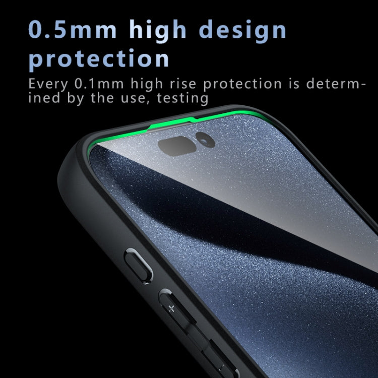 For iPhone 16 Pro Max Armor Precise Hole PC Hybrid TPU Phone Case(Frosted Black) - iPhone 16 Pro Max Cases by PMC Jewellery | Online Shopping South Africa | PMC Jewellery | Buy Now Pay Later Mobicred