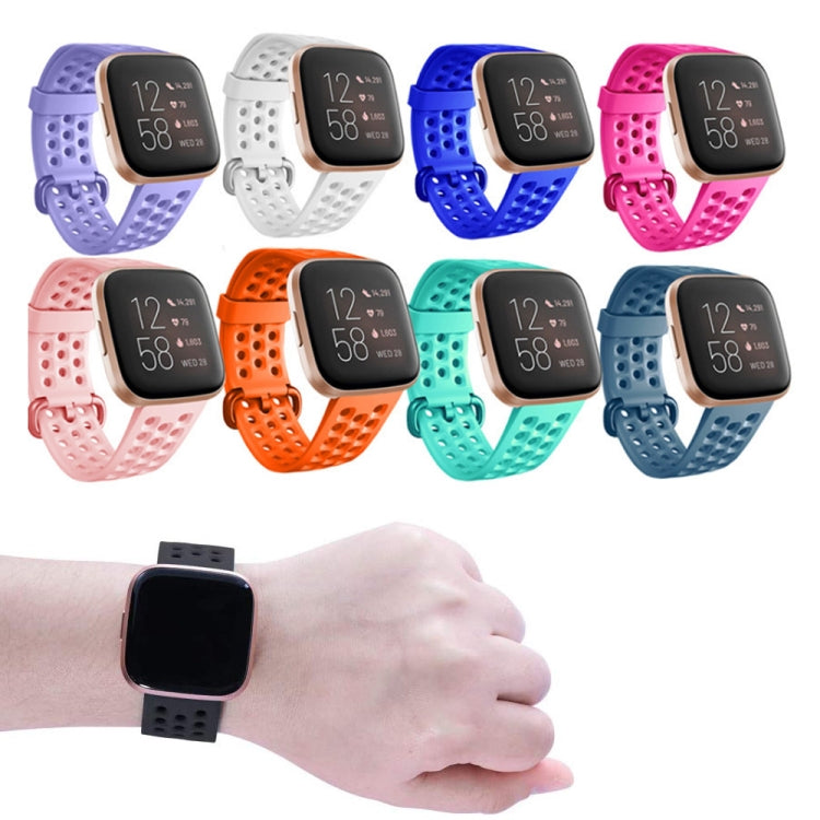 For Fitbit Versa 2 Breathable Silicone Watch Band, Size: Small(Blue) - free shipping - PMc TechLife - Order now!