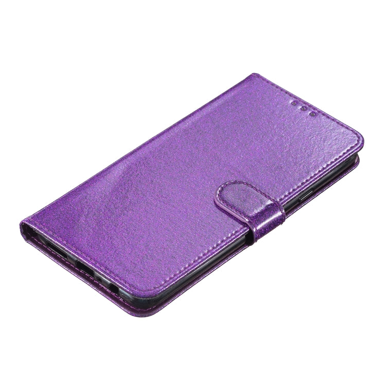 For iPhone 16 Plus Glitter Powder Flip Leather Phone Case(Purple) - iPhone 16 Plus Cases by PMC Jewellery | Online Shopping South Africa | PMC Jewellery | Buy Now Pay Later Mobicred