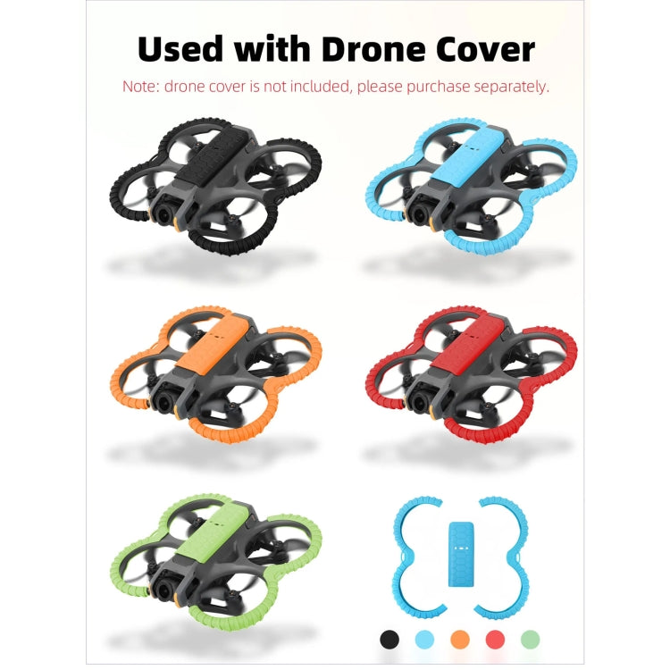 For DJI Avata 2 Sunnylife Drone Anti-Collision Protective Cover Combo Case Kit(Red) -  by Sunnylife | Online Shopping South Africa | PMC Jewellery | Buy Now Pay Later Mobicred