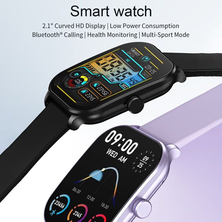 CY900 2.1 inch HD Square Screen Smart Watch, Supports Bluetooth Call / Health Monitoring(Black) - Smart Watches by PMC TechLife | Online Shopping South Africa | PMC TechLife | Buy Now Pay Later Mobicred