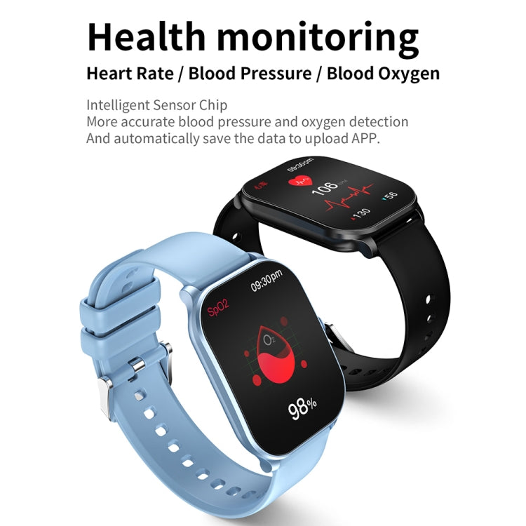 CY900 2.1 inch HD Square Screen Smart Watch, Supports Bluetooth Call / Health Monitoring(Black) - Smart Watches by PMC TechLife | Online Shopping South Africa | PMC TechLife | Buy Now Pay Later Mobicred