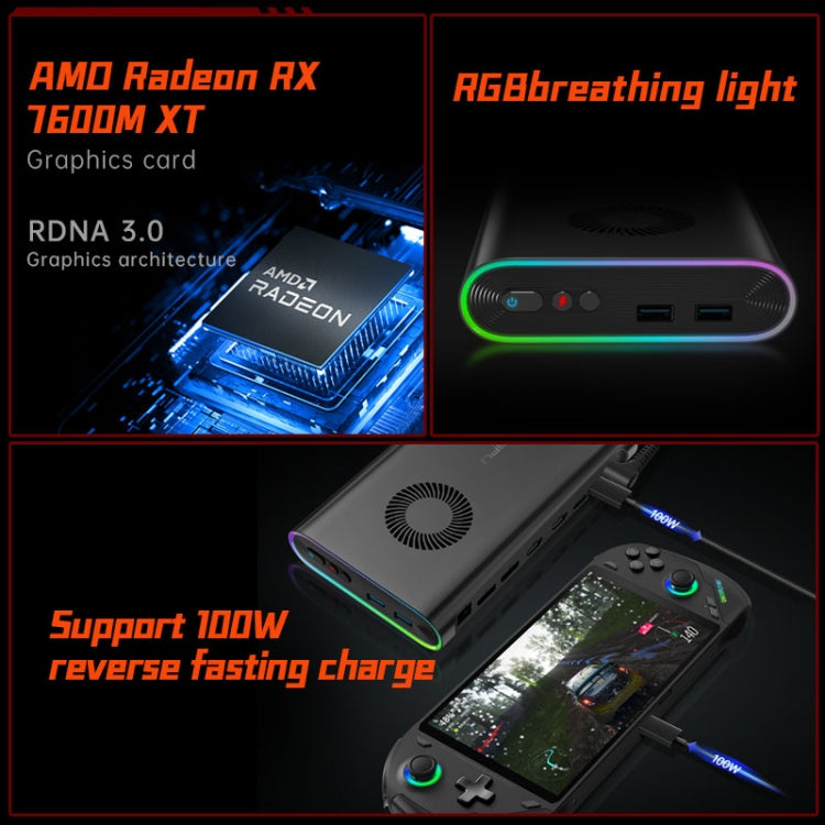 ONE-NETBOOK OneXGPU AMD Radeon RX 7600M XT 8GB Portable Expansion Dock(Black) - free shipping - PMC TechLife - Order now!