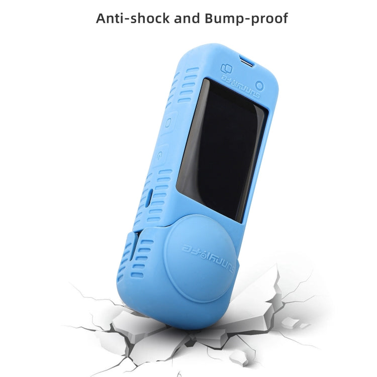 For Insta360 X4 / X5 Sunnylife Silicone Shockproof Case Lens Body Cover Kit(Blue) - Case & Bags by Sunnylife | Online Shopping South Africa | PMC TechLife | Buy Now Pay Later Mobicred