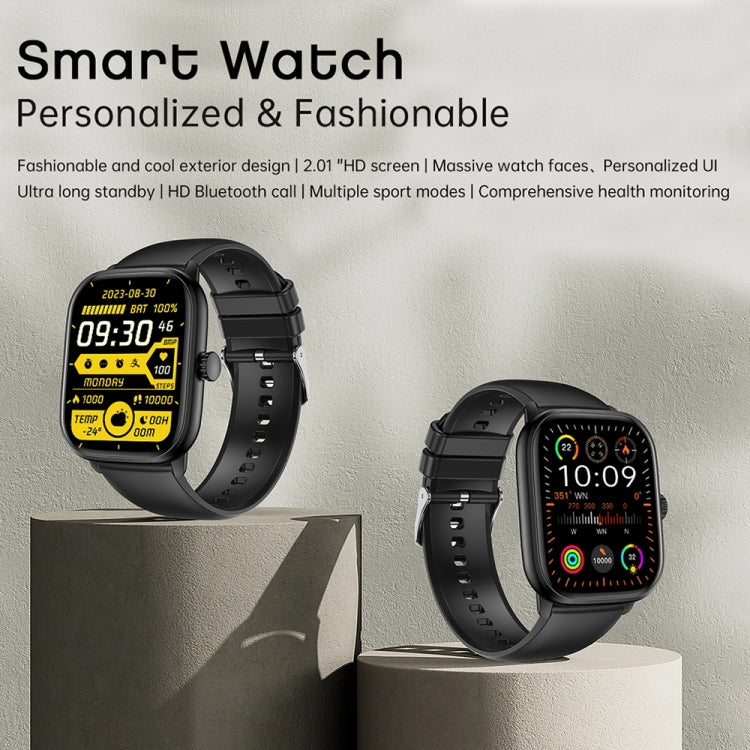 Y80 2.01 inch IPS HD Screen Smart Watch Supports Bluetooth Call / Health Monitoring(Black) - Smart Watches by PMC TechLife | Online Shopping South Africa | PMC TechLife | Buy Now Pay Later Mobicred