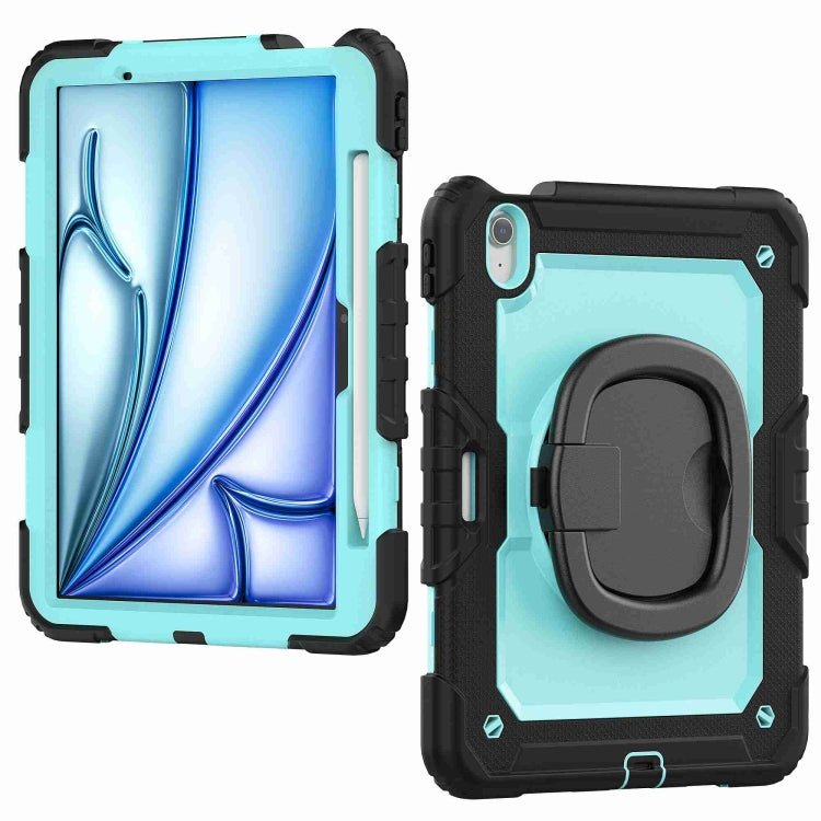 For iPad Air 11 2024 Handle Silicone Hydric PC Tablet Case with Shoulder Strap(Light Blue PC) - iPad Air 11 2024 Cases by PMC Jewellery | Online Shopping South Africa | PMC Jewellery | Buy Now Pay Later Mobicred