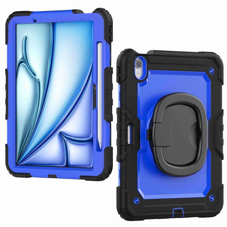 For iPad Air 11 2024 Handle Silicone Hydric PC Tablet Case with Shoulder Strap(Dark Blue PC) - iPad Air 11 2024 Cases by PMC Jewellery | Online Shopping South Africa | PMC Jewellery | Buy Now Pay Later Mobicred