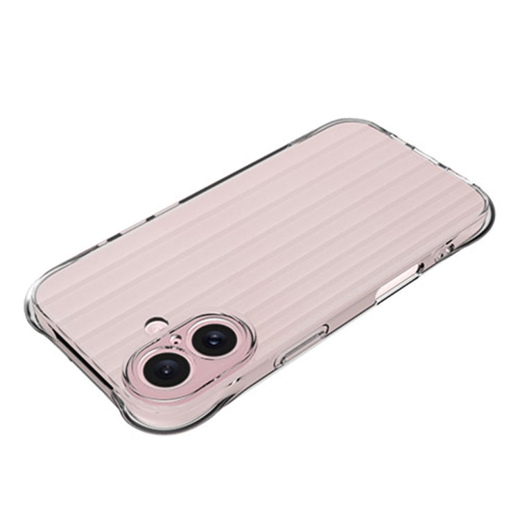 For iPhone 16 Plus Water Ripple Fine Hole TPU Phone Case(Transparent) - iPhone 16 Plus Cases by PMC Jewellery | Online Shopping South Africa | PMC Jewellery | Buy Now Pay Later Mobicred